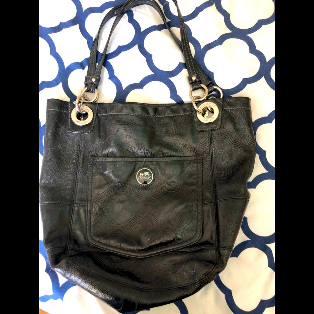 Black COACH handbag $39